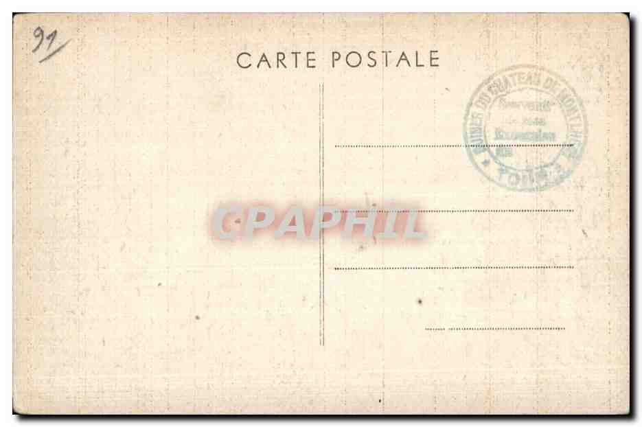 Montlhéry (S.-et-O.) — Reconstructed Castle-Fort by Roddiggiero, Painter, in 1897 — Back