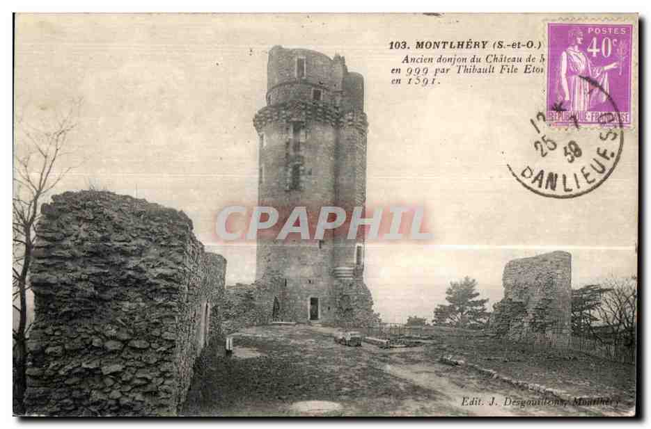 Montlhery - Ancien Donjon du Chateau - CPA 