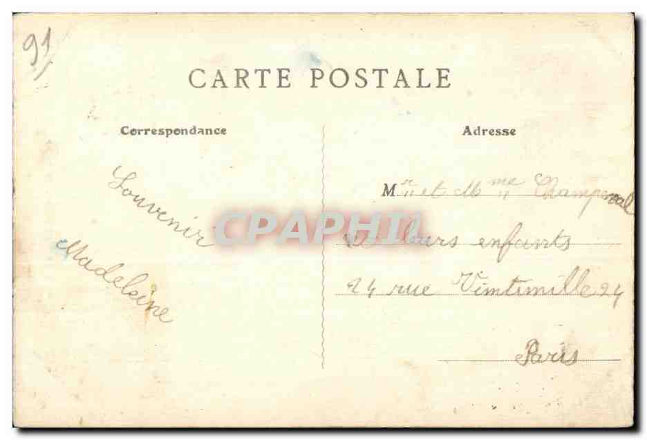 Montlhery - Chateau - La Tour - CPA  — Rückseite