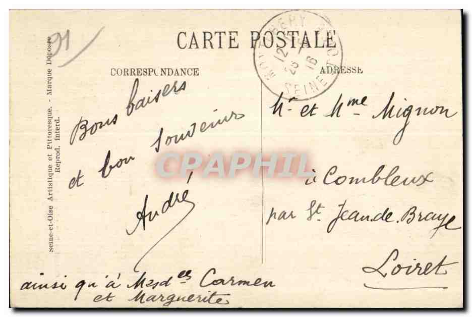 Montlhery - Chateau - La Tour - CPA  — Rückseite