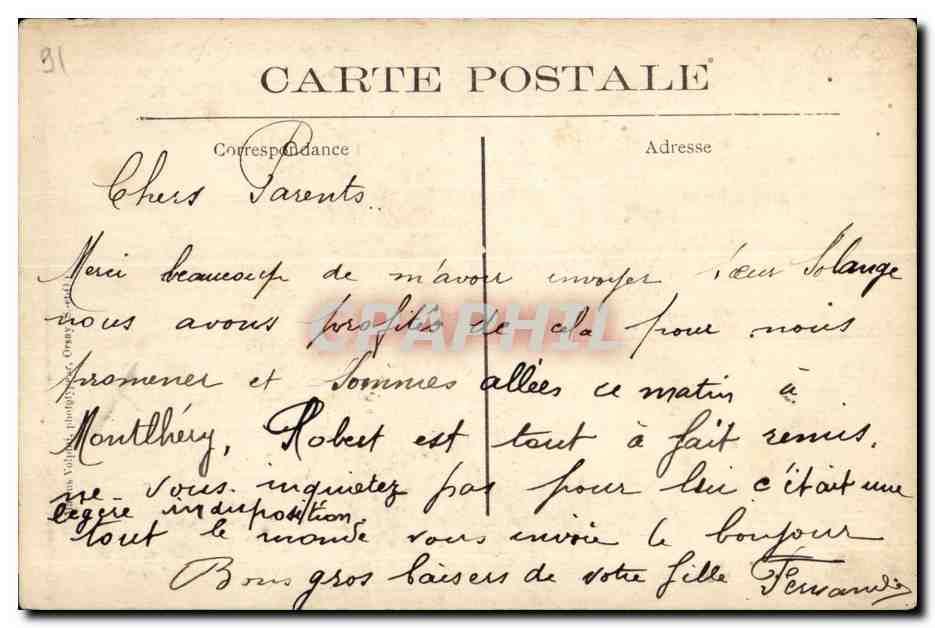 Montlhery - Le Chateau - La Grosse Tour - CPA  — Rückseite