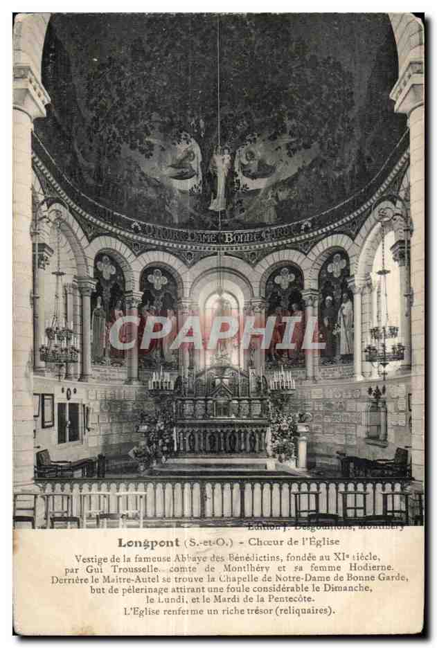 Longpont - La Basilique - Choeur de l Eglise - CPA 