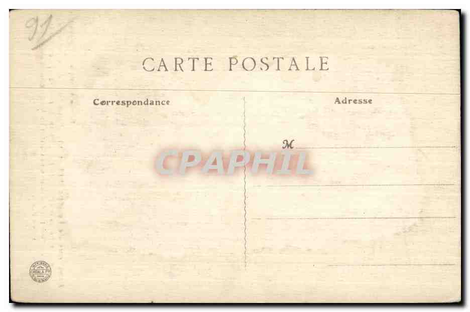 Longpont - La Basilique - Le Portail - CPA  — Rückseite