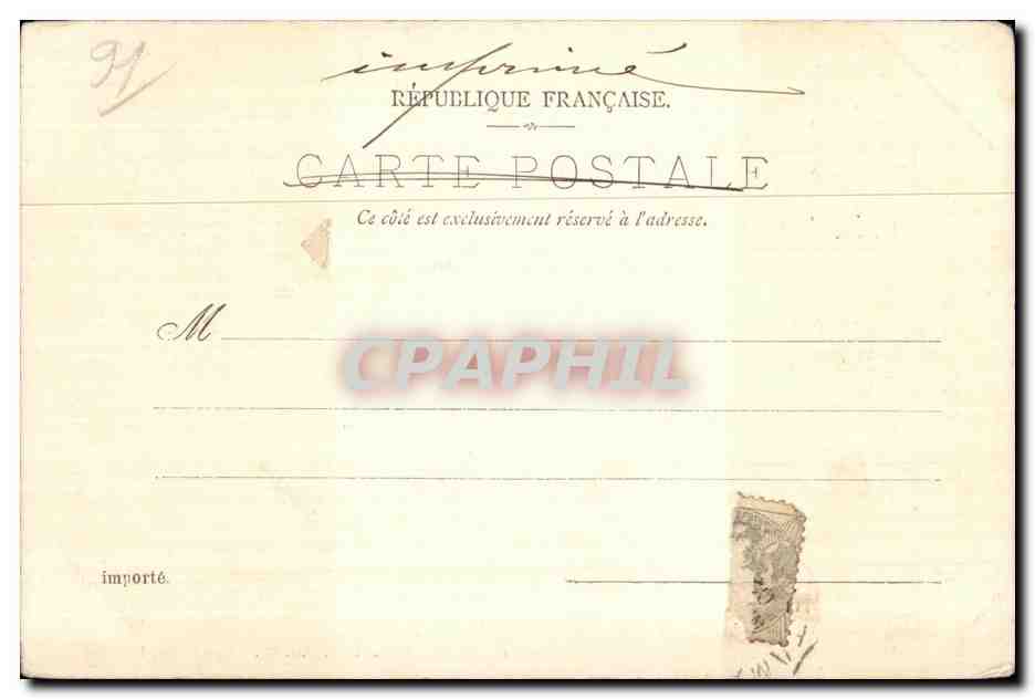 Longjumeau - Hotel de Ville - CPA  — Rückseite