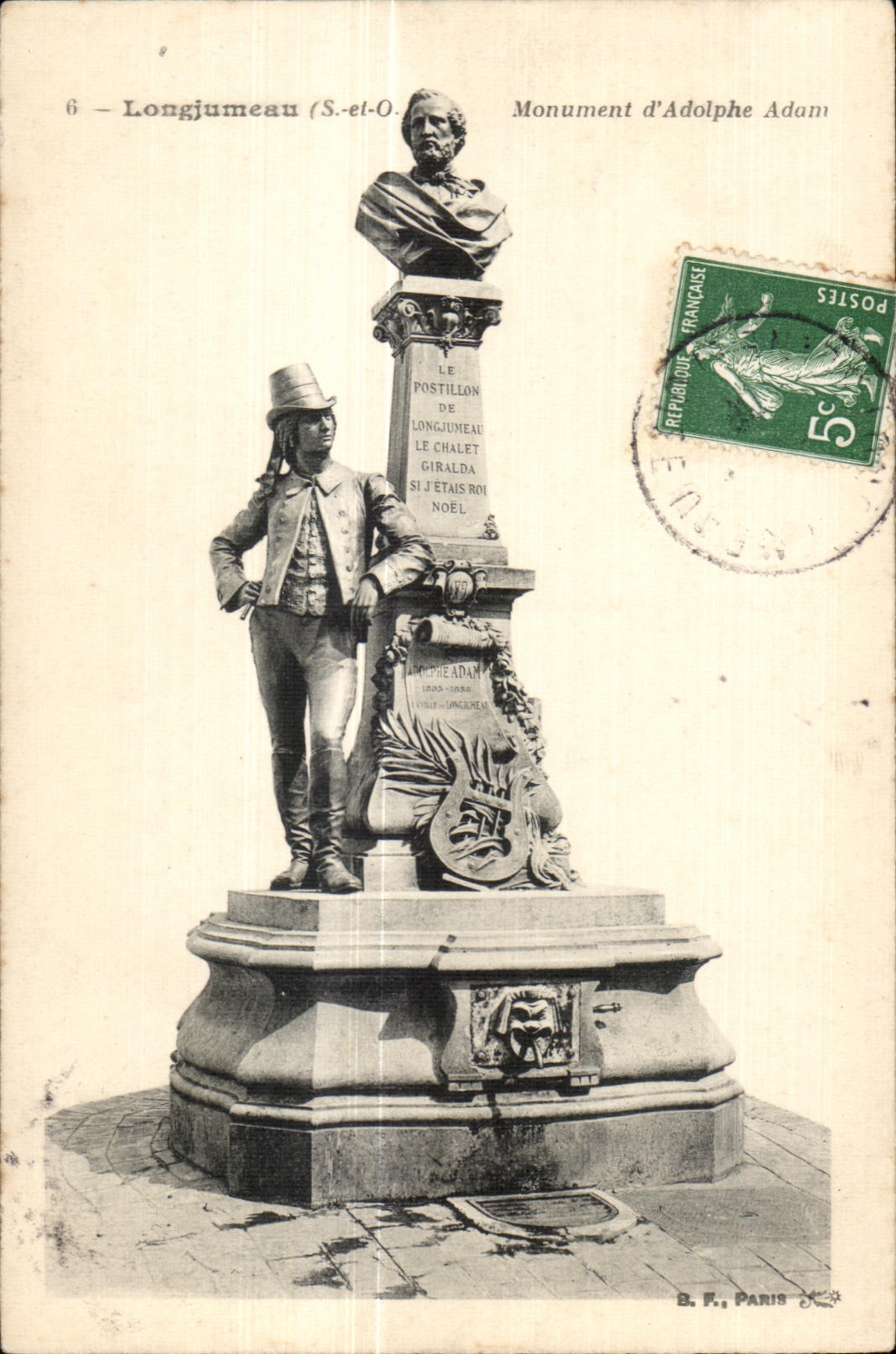 Longjumeau - Monument d Adolphe Adam - CPA 