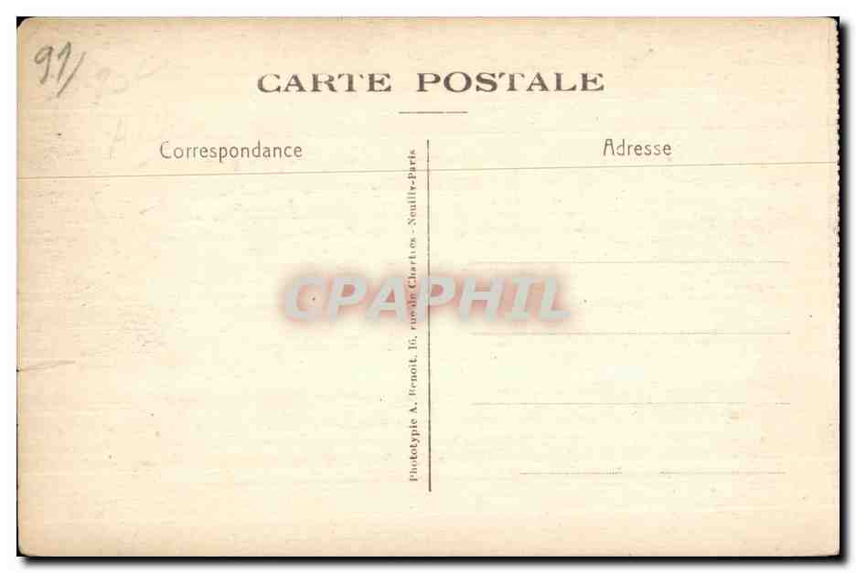 Longjumeau - Cour de Recreation - Institution Sainte Anne - CPA  — Rückseite