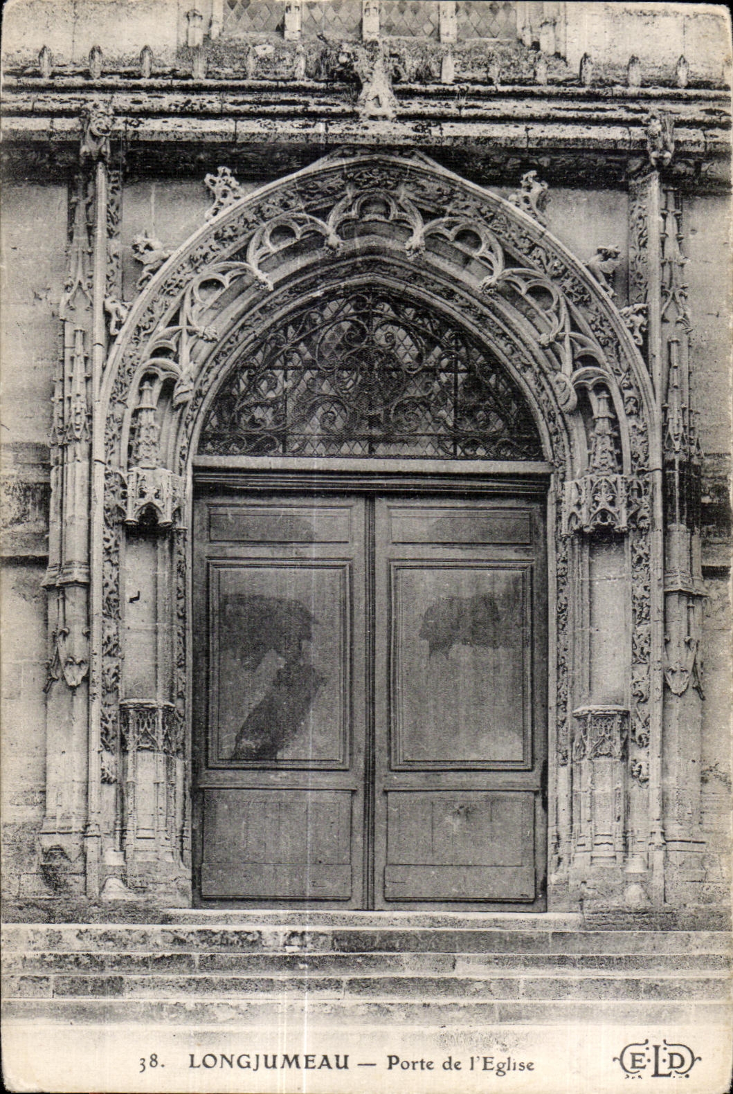 Longjumeau - Porte de l Eglise - CPA 