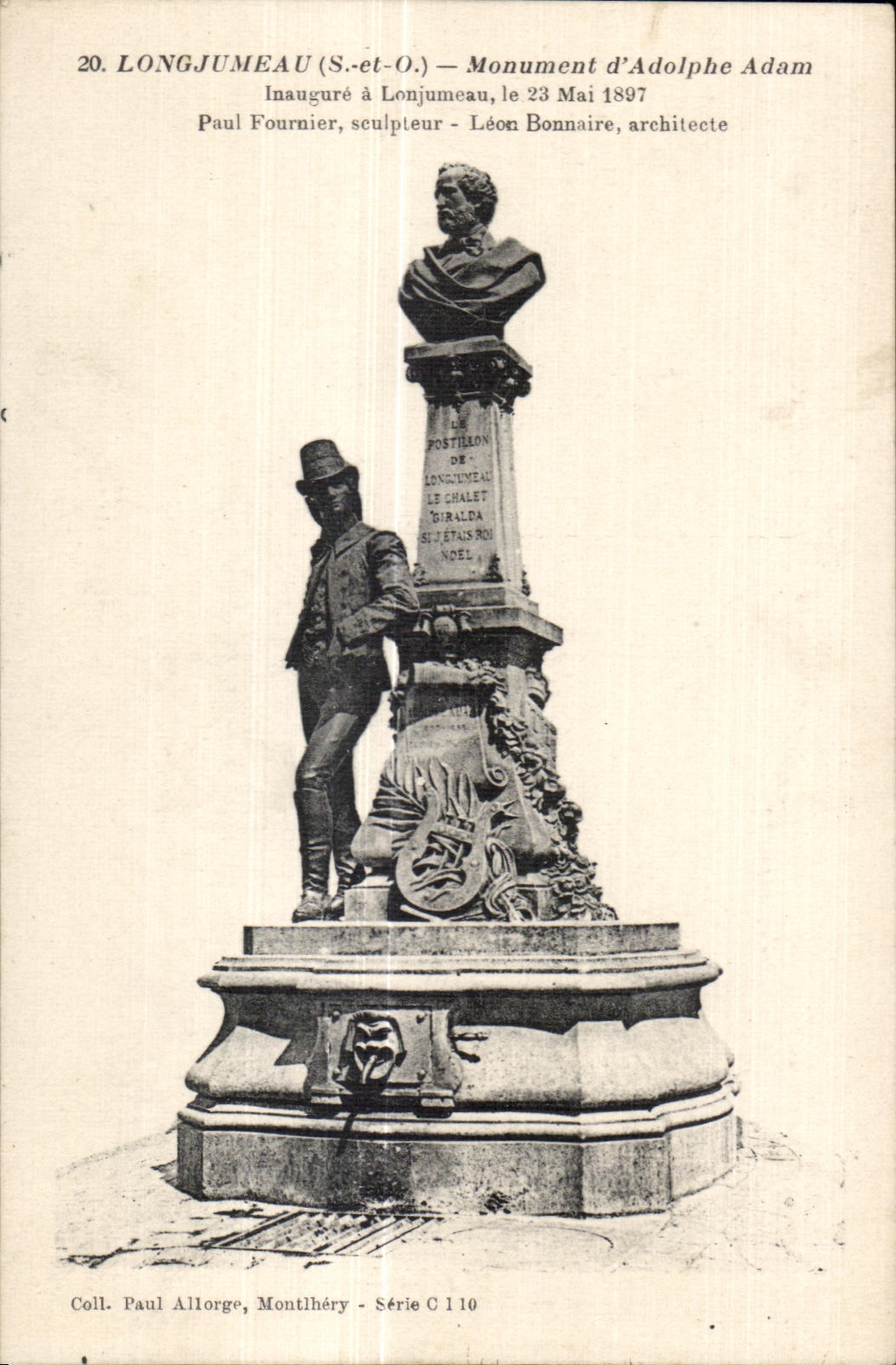 Longjumeau - Monument d Adolphe Adam - CPA 