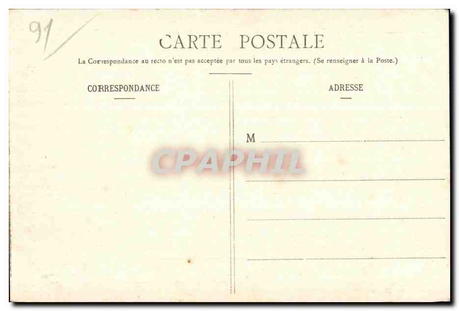 CPA La Ferte Alais (S et O) L Ardennay Vallee de la Roche qui pleure — Rückseite