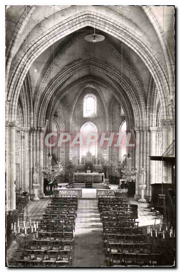 CPSM La Ferte Alais (S   O) eglise notre Dome (interieur)
