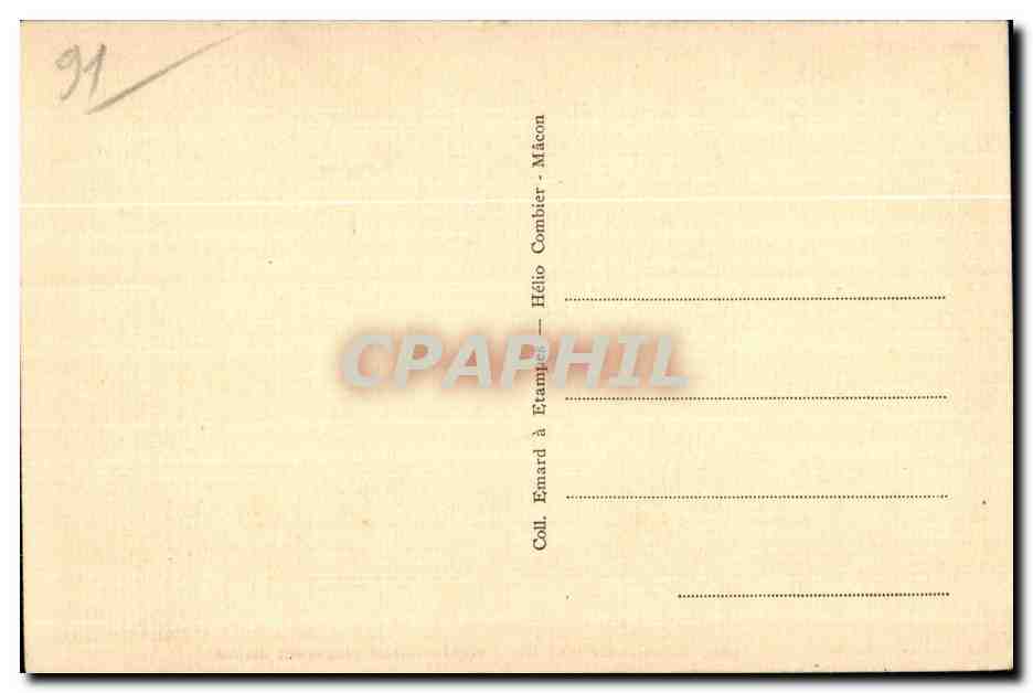 CPA Etampes (s et O) eglise Saint Basile (XIe s)Portail roman (Jugement dernier) — Rückseite