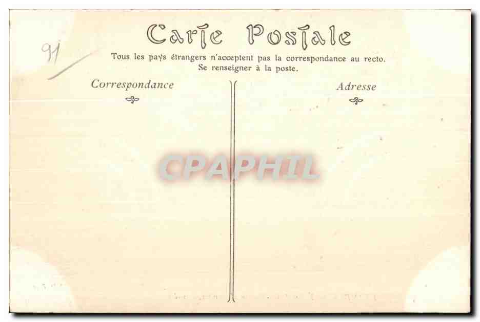 CPA Etampes Eglise saint Martin d Etampes bas cole — Back