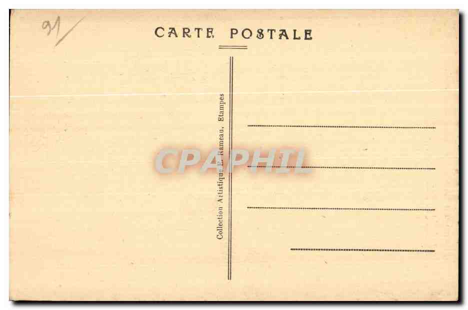 CPA Etampes (S et O) Maison d Anne de Pisseleu — Back