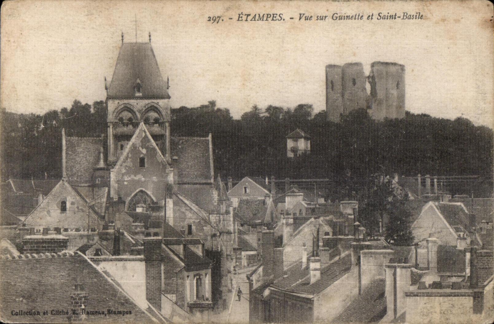 CPA Etampes Vue sur Guinette et saint Basile