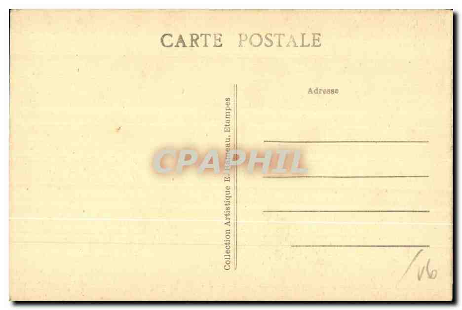 Etampes - Vue sur Guinette Eglises Notre Dame et St Basile - CPA — Back