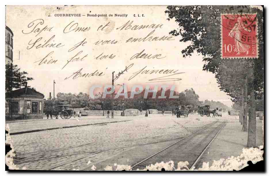 Courbevoie - Rond Piont de Neuilly - CPA