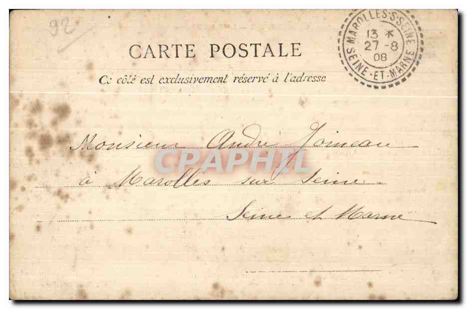 Courbevoie - Le Pont Bineau - CPA — Rückseite