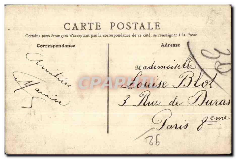 Garches - Un Coin du Parc de Villeneuve l etang - CPA — Rückseite