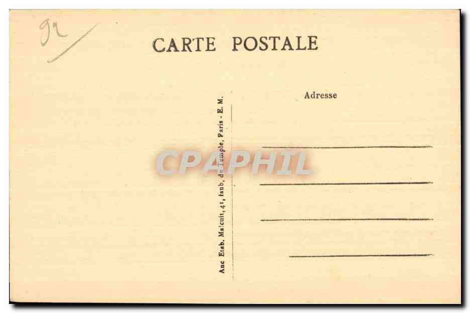 Clichy Asnieres - Le Pont d Asnieres - CPA — Rückseite