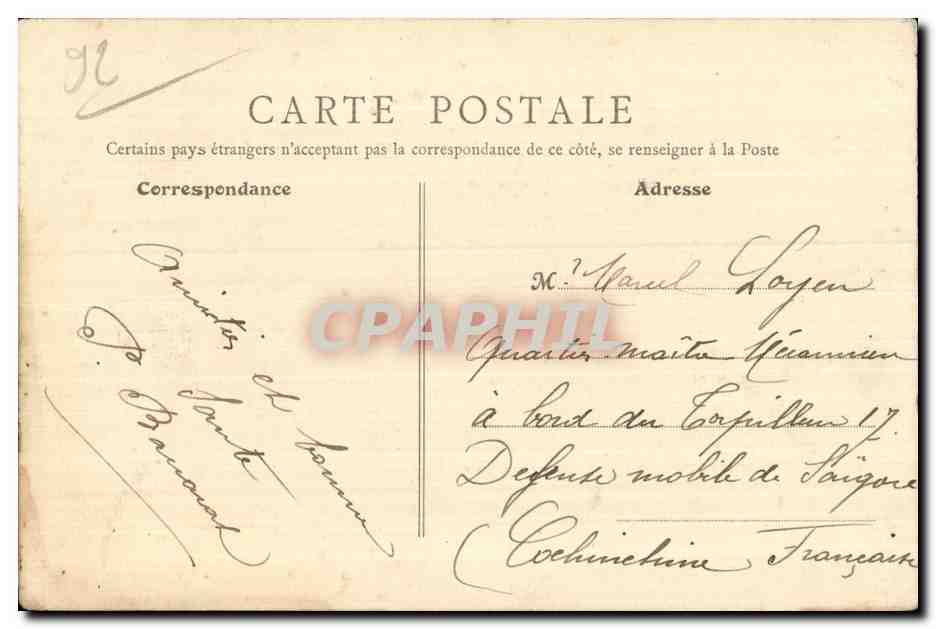 Asnieres - Le Nouveau Pont - CPA — Rückseite