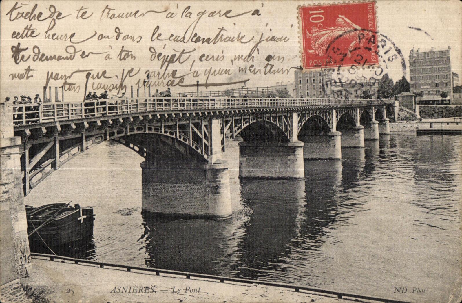Asnieres - Le Pont - CPA