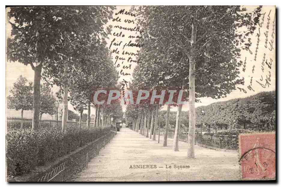 CPA Asnieres Le square