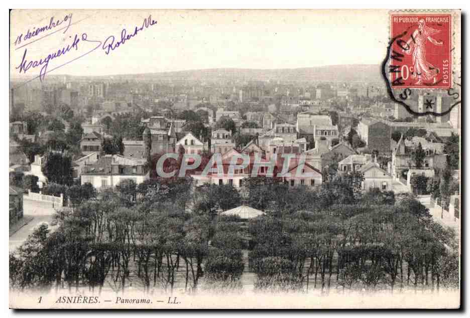 CPA Asnieres Panorama