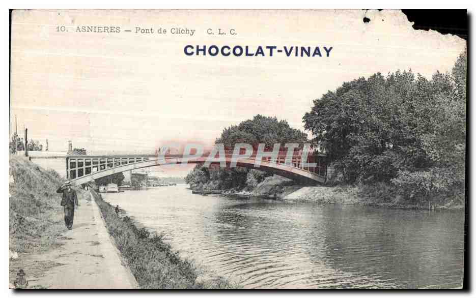 Asnières — Brücke von Clichy — Chocolat-Vinay