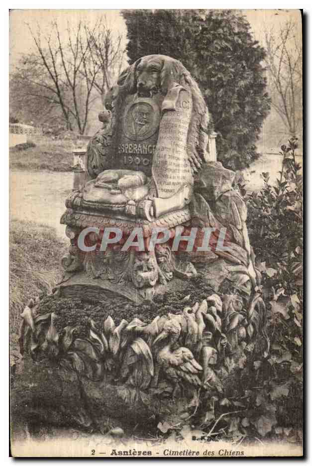 CPA Asnieres Cimetiere des Chiens Esperance