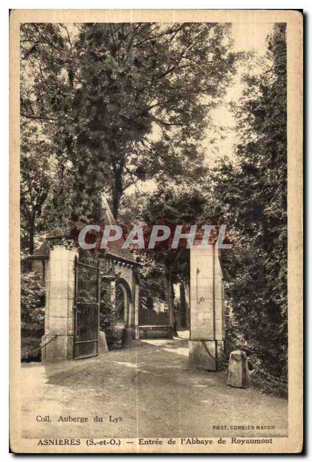 CPA Asnieres (S et O) Entree de I Abbaye de Royaumont 