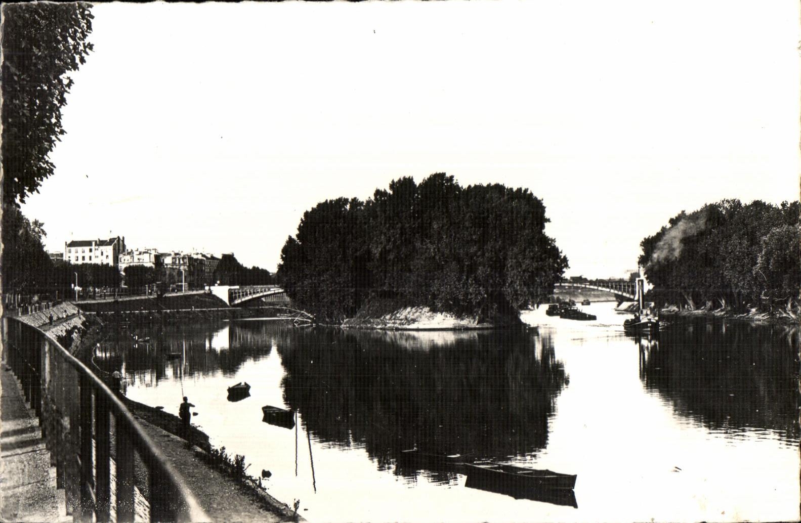 Île des Ravageurs — vue du quai — Éditions A. Baudin, n°5