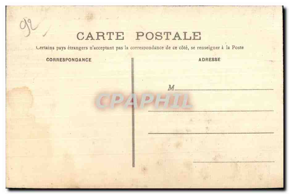 CPA Asnieres Cimetiere des Chiens Loulou  — Rückseite