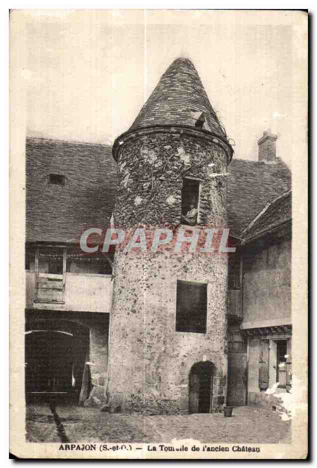 CPA Arpajon (S et O) La Tourelle de l ancien Chateau