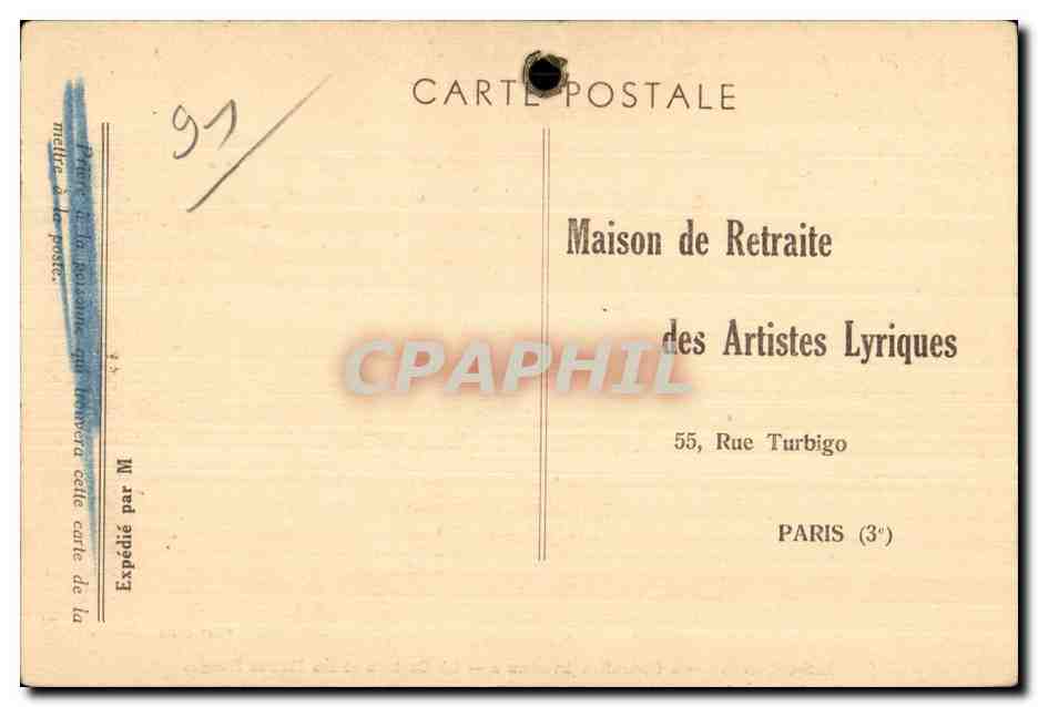 Ris Orangis - Fondation Dranem - Le Chateau et ses Hetres Rouges - CPA  — Rückseite