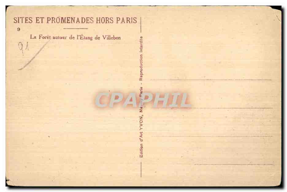 Massy - La Foret autour de l Etang de Villebon - CPA  — Back