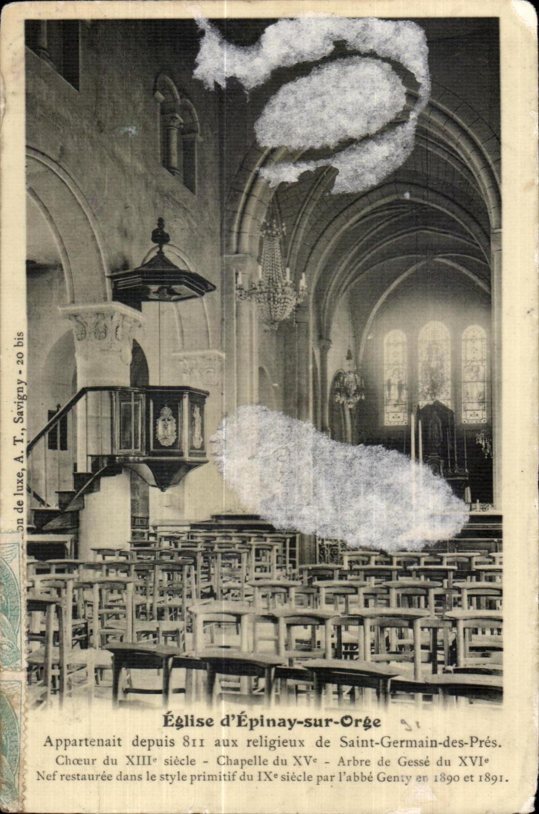 Epinay sur Orge - L Eglise - CPA 