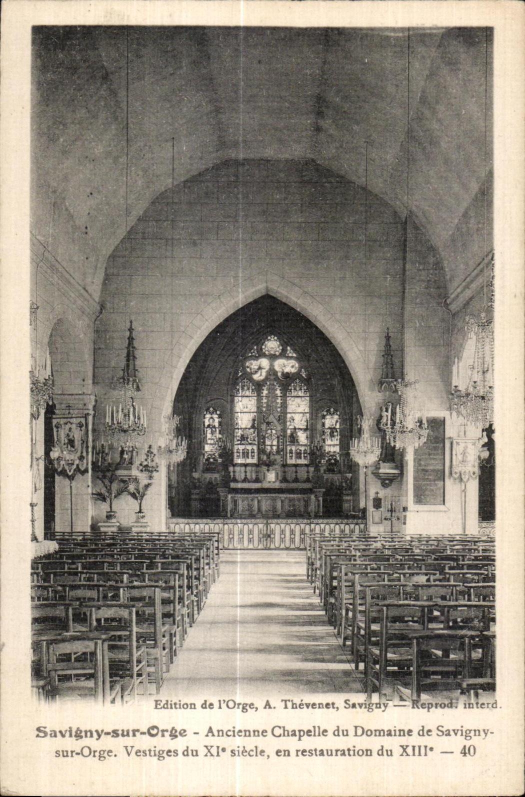 Savigny sur Orge - Ancienne Chapelle - CPA 