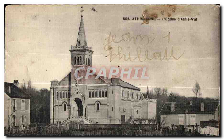 Athis Mons - L Eglise d Athis Val - CPA 