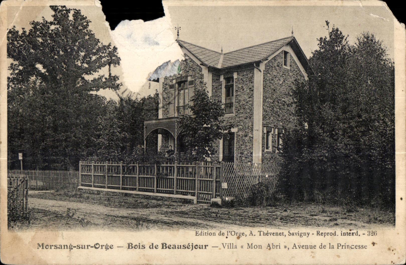 Morsang sur Orge - Bois de Beausejour - Villa Mon Abri - CPA 