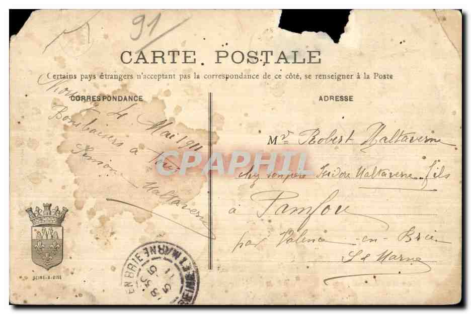 Morsang sur Orge - Bois de Beausejour - Villa Mon Abri - CPA  — Back