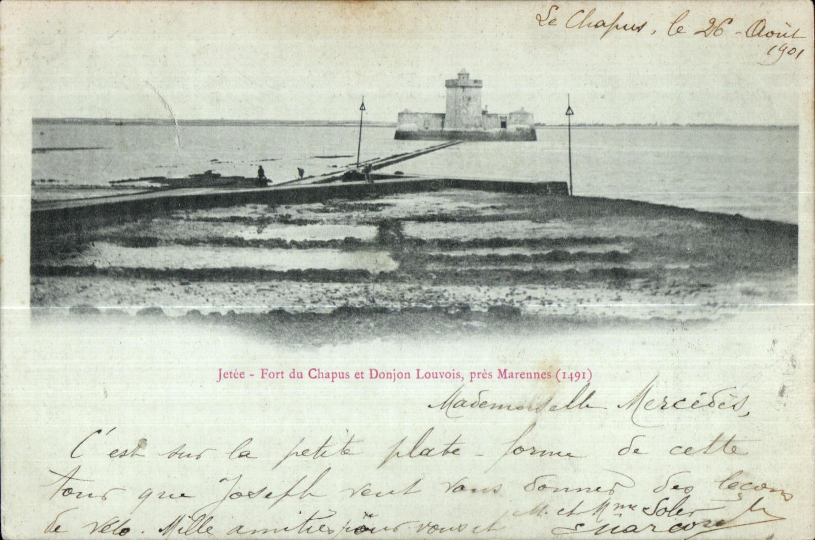 Pres Marennes - Jetee - Fort du Chapus - Donjon Louvois - CPA 