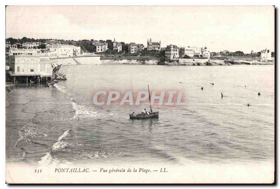 Pontaillac - Vue Generale de la Plage - CPA 