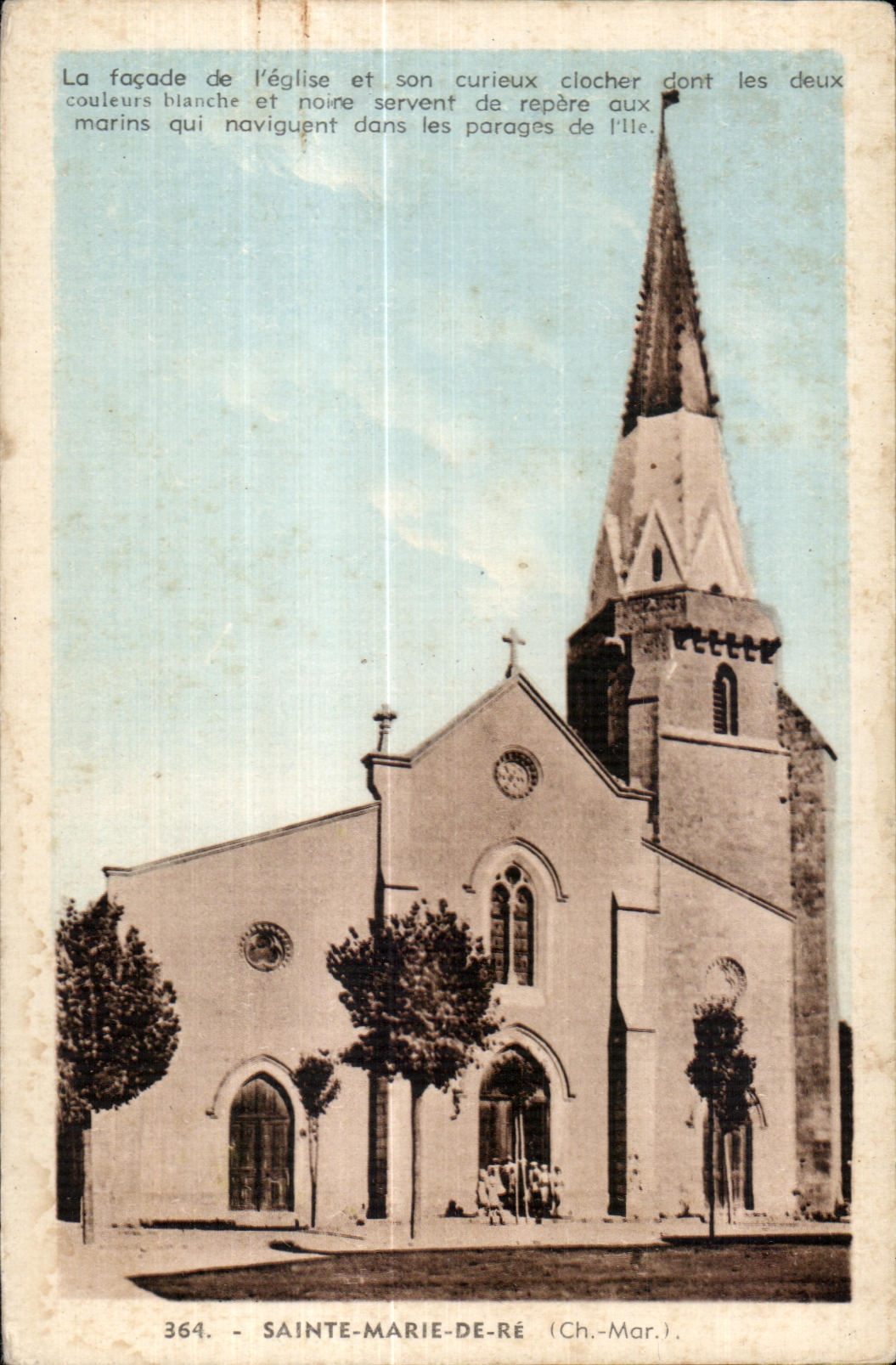 CPA Saint Marie de Re La facade de l eglise
