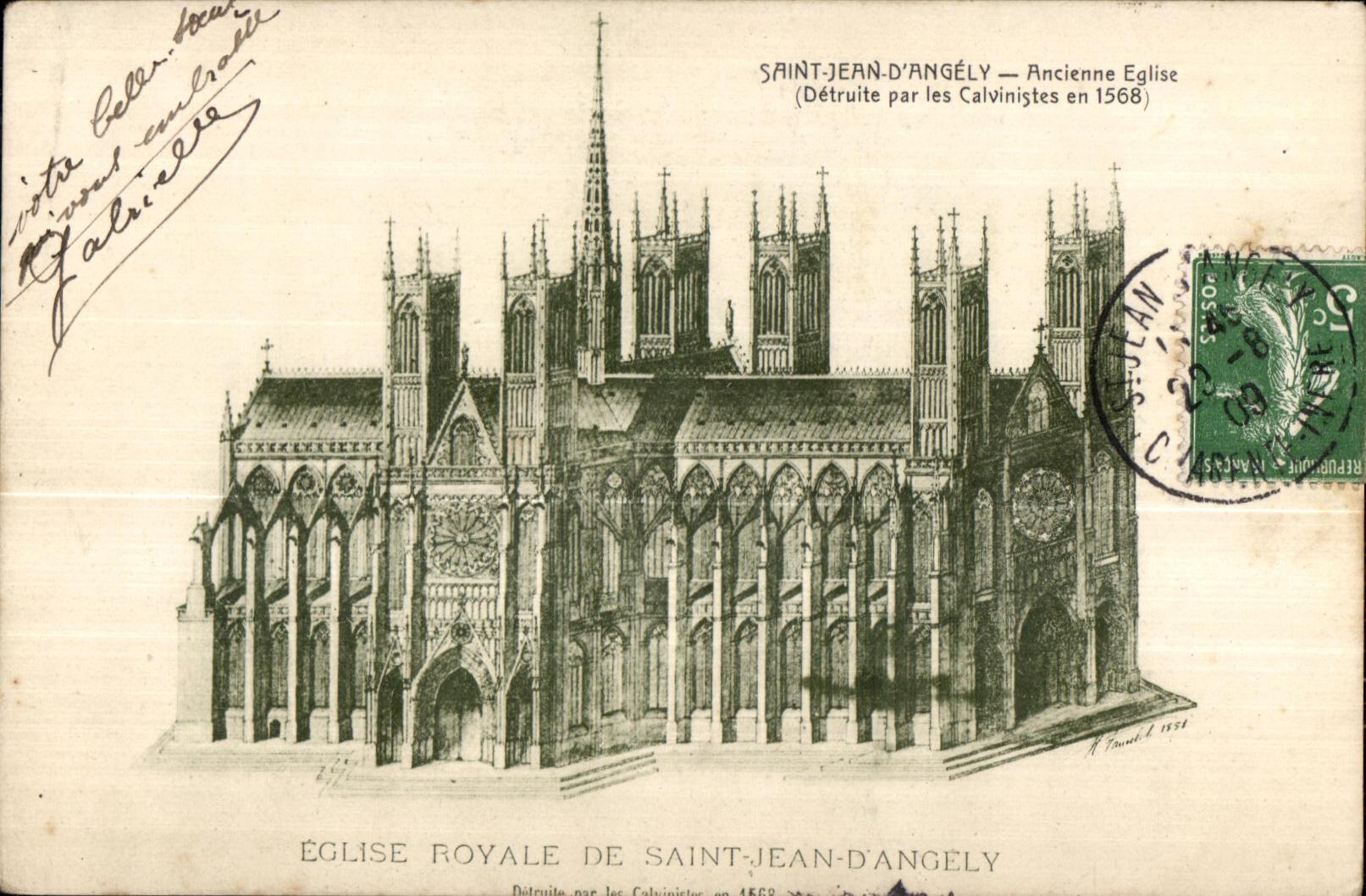 CPA Saint Jean D Angely Ancienne Eglise
