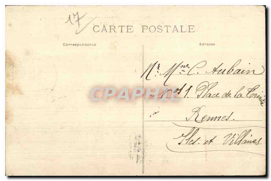 CPA Saint Jean D Angely Ancienne Eglise — Back