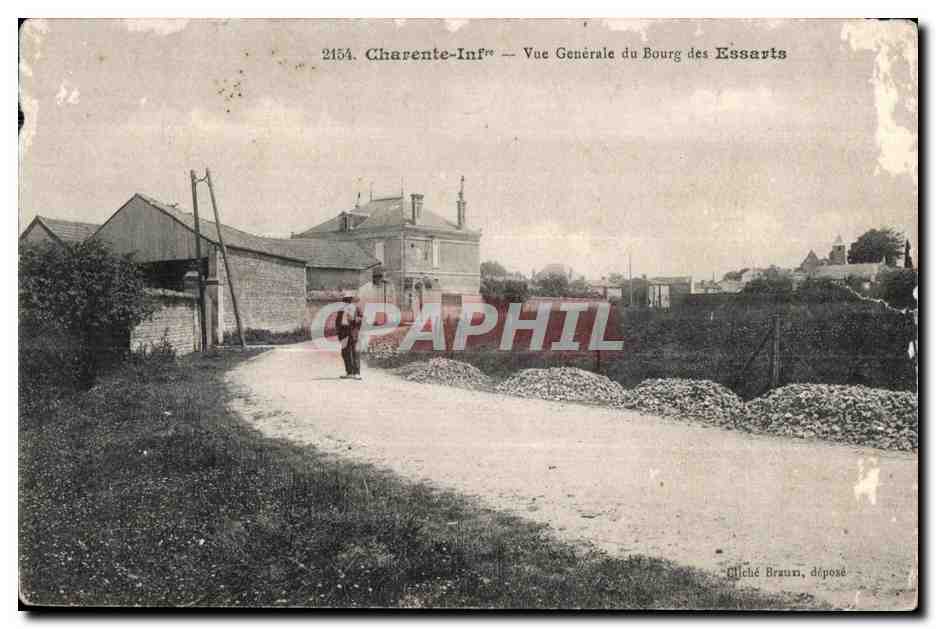 CPA Charente Inf Vue Generale du Bourg des Essarts