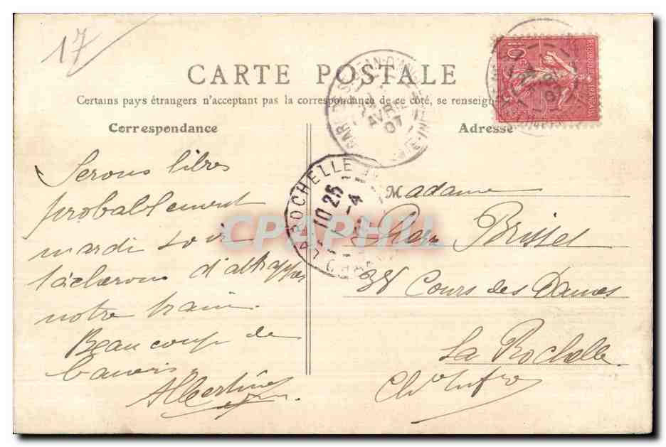 CPA Saint Jean D Angely Les Ecluses sur la Boutonne — Back