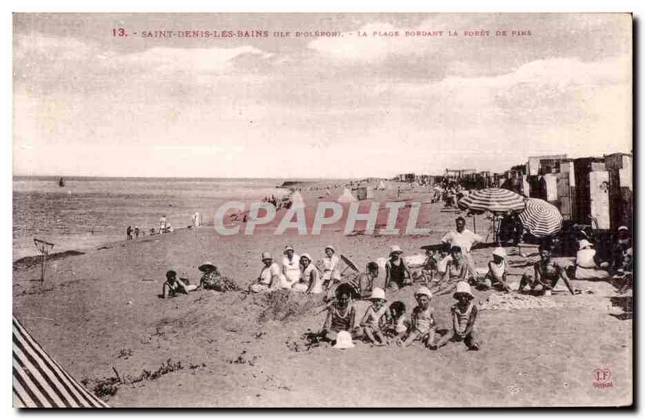 CPA SAint Denis Les Bains La Plage bordant la foret de pins Ile d oleron Enfants