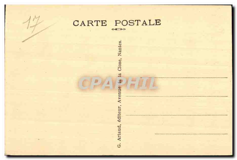 CPA Aulnay Abside et Clocher de l Eglise — Back