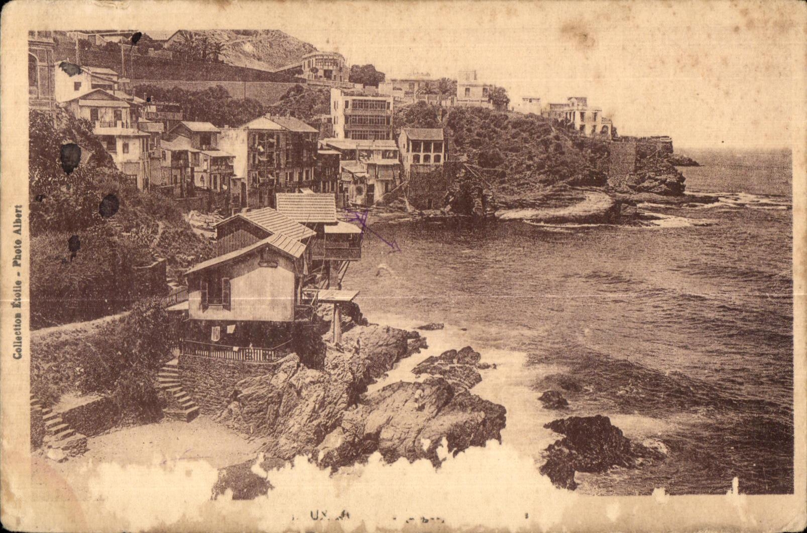 Vue des Cabanons à Alger — Collection Écolle - Photo Albert